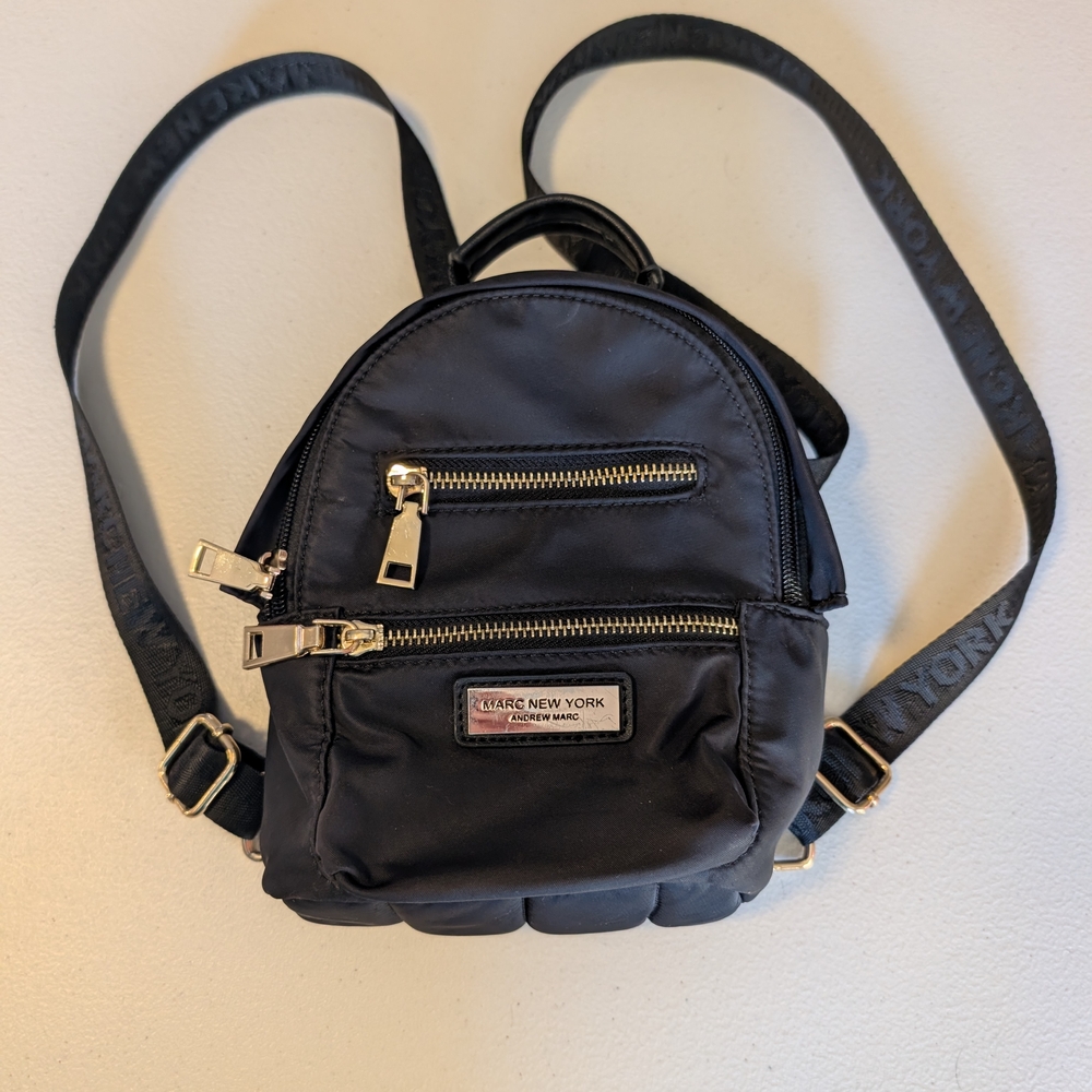 Marc New York Black Mini Backpack